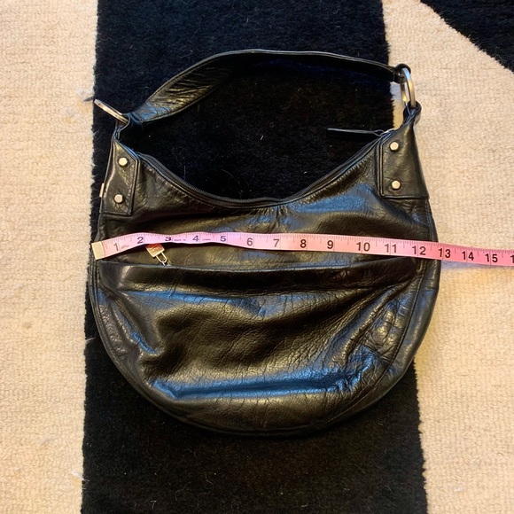 Perlina Handbag Genuine Black Leather. In excellent condition. - Picture 7 of 7